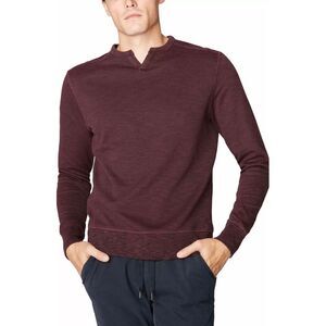 Good Man Brand Mens Victory V-Notch Sweatshirt Small Wine - NWT $128